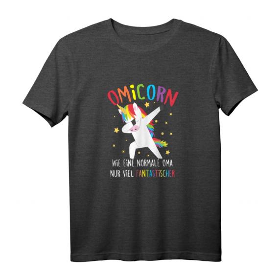 Oma Dabbing Einhorn Großmutter Omicorn Spruch T-Shirt – Lustiges Geschenk zum Geburtstag & Weihnachten für eine fantastische Oma