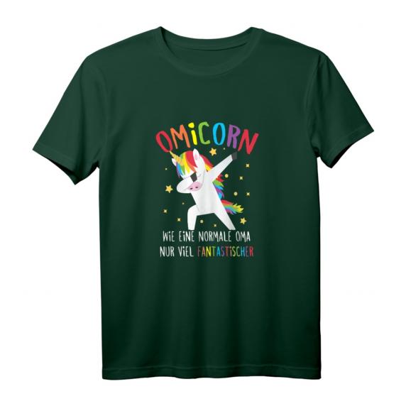 Oma Dabbing Einhorn Großmutter Omicorn Spruch T-Shirt – Lustiges Geschenk zum Geburtstag & Weihnachten für eine fantastische Oma