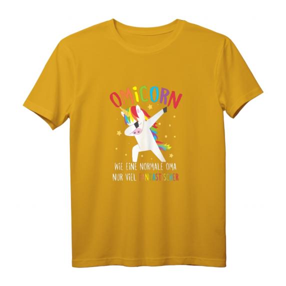 Oma Dabbing Einhorn Großmutter Omicorn Spruch T-Shirt – Lustiges Geschenk zum Geburtstag & Weihnachten für eine fantastische Oma