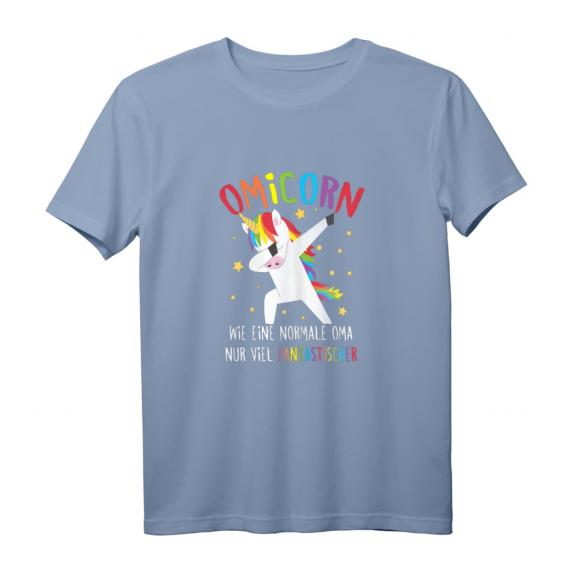 Oma Dabbing Einhorn Großmutter Omicorn Spruch T-Shirt – Lustiges Geschenk zum Geburtstag & Weihnachten für eine fantastische Oma