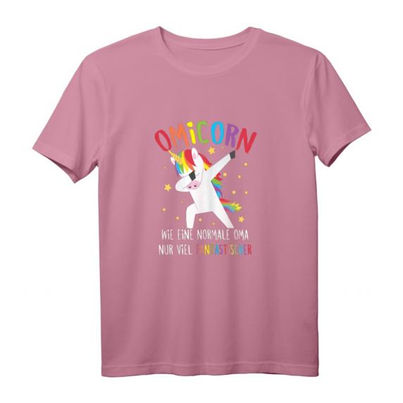 Oma Dabbing Einhorn Großmutter Omicorn Spruch T-Shirt – Lustiges Geschenk zum Geburtstag & Weihnachten für eine fantastische Oma