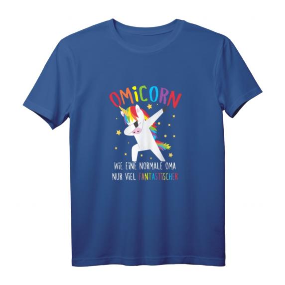 Oma Dabbing Einhorn Großmutter Omicorn Spruch T-Shirt – Lustiges Geschenk zum Geburtstag & Weihnachten für eine fantastische Oma