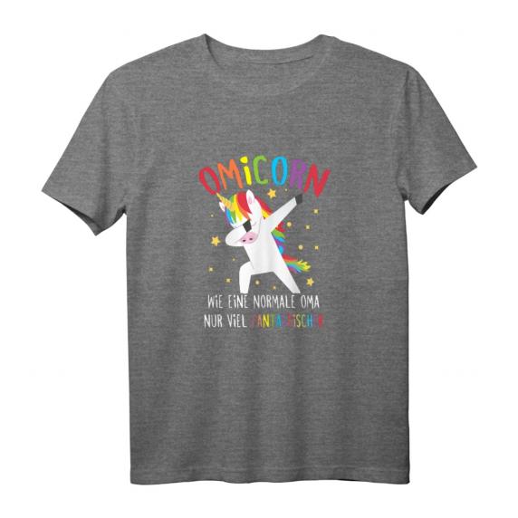 Oma Dabbing Einhorn Großmutter Omicorn Spruch T-Shirt – Lustiges Geschenk zum Geburtstag & Weihnachten für eine fantastische Oma