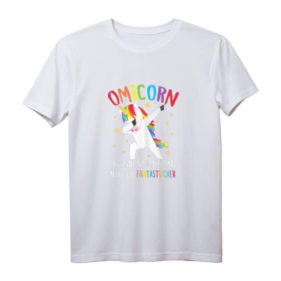 Oma Dabbing Einhorn Großmutter Omicorn Spruch T-Shirt – Lustiges Geschenk zum Geburtstag & Weihnachten für eine fantastische Oma