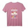 Damen Homeschooling Mama T-Shirt - Die Beste Lehrerin der Welt mit Einhorn Motiv, perfekt für Homeoffice und Online Meetings