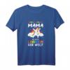 Damen Homeschooling Mama T-Shirt - Die Beste Lehrerin der Welt mit Einhorn Motiv, perfekt für Homeoffice und Online Meetings
