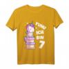 Kinder 7. Geburtstag T-Shirt für Mädchen mit Einhorn - Perfektes Geburtstagsgeschenk & Outfit für den besonderen Tag