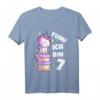 Kinder 7. Geburtstag T-Shirt für Mädchen mit Einhorn - Perfektes Geburtstagsgeschenk & Outfit für den besonderen Tag