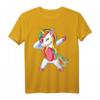 Dab Einhorn T-Shirt für Kinder - Buntes Unicorn Regenbogen Motiv für Jungen und Mädchen, klassisch geschnitten