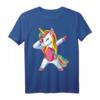 Dab Einhorn T-Shirt für Kinder - Buntes Unicorn Regenbogen Motiv für Jungen und Mädchen, klassisch geschnitten