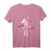 Kinder 6 Geburtstag Geschenk – Mädchen Einhorn T-Shirt, Klassisch geschnitten, perfekt für den Kindergeburtstag