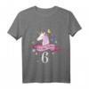 Kinder 6 Geburtstag Geschenk – Mädchen Einhorn T-Shirt, Klassisch geschnitten, perfekt für den Kindergeburtstag