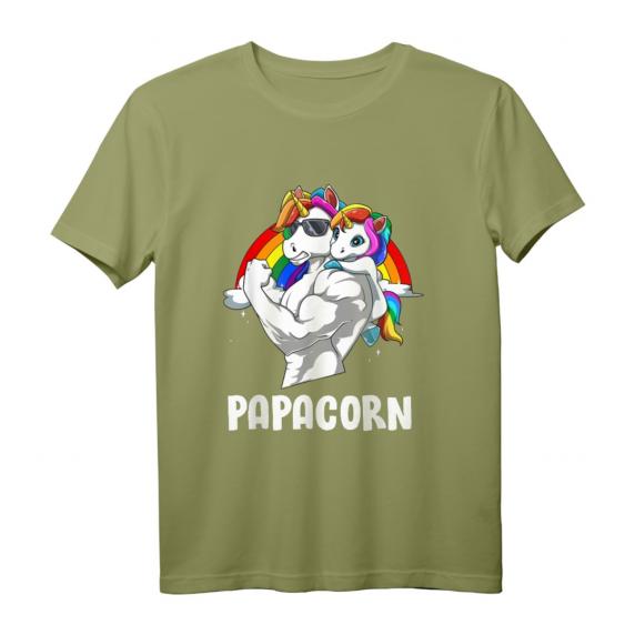 Lustiges Papacorn Papa Einhorn T-Shirt – Perfektes Geschenk für Vater und Tochter zum Geburtstag oder Vatertag