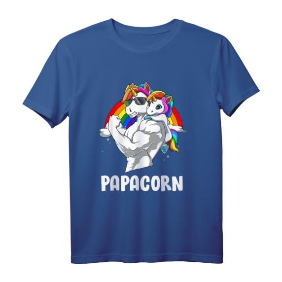 Lustiges Papacorn Papa Einhorn T-Shirt – Perfektes Geschenk für Vater und Tochter zum Geburtstag oder Vatertag