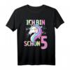 Ich bin schon 5 Jahre Einhorn Pferde Mädchen T-Shirt – Perfekt zum 5. Geburtstag, Kinderparty und Reitliebhaber Geschenk