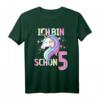 Ich bin schon 5 Jahre Einhorn Pferde Mädchen T-Shirt – Perfekt zum 5. Geburtstag, Kinderparty und Reitliebhaber Geschenk
