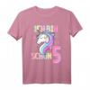 Ich bin schon 5 Jahre Einhorn Pferde Mädchen T-Shirt – Perfekt zum 5. Geburtstag, Kinderparty und Reitliebhaber Geschenk