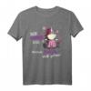 Einhorn Damen Mädchen Unicorn - Lustiges Fun T-Shirt mit Spruch, Comic Style, Rosa Unicorn mit Flügeln