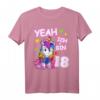 Einhorn T-Shirt zum 18. Geburtstag für Mädchen - Geschenkidee für Töchter, Enkelinnen und Freundinnen