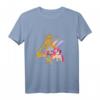 Kinder 'Ich Bin 4' Einhorn Geburtstag T-Shirt für Mädchen mit Glitzer und Regenbogen - Süßes Geschenk für Prinzessinnen