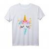 Kinder Einhorn Geburtstagsshirt für 7-Jährige – Perfektes Geschenk zum Geburtstag für Mädchen mit Einhorn-Motiv und Zahl Sieben