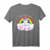 Ich Bin Die Kleine Schwester Einhorn T-Shirt – Perfektes Geschenk für kleine Schwestern zu Weihnachten, Geburtstagen und Familienfesten