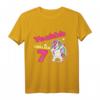 Kinder Geburtstagsshirt Yeahh Endlich 7 - Lustiges Einhorn T-Shirt für Mädchen zum 7. Geburtstag mit Sternen und Regenbogen