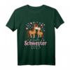Kinder Große Schwester 2023 Pferd Design für Mädchen T-Shirt – Perfektes Geschenk zur Schwangerschaftsankündigung & für die große Schwester 2023