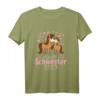 Kinder Große Schwester 2023 Pferd Design für Mädchen T-Shirt – Perfektes Geschenk zur Schwangerschaftsankündigung & für die große Schwester 2023