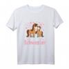 Kinder Große Schwester 2023 Pferd Design für Mädchen T-Shirt – Perfektes Geschenk zur Schwangerschaftsankündigung & für die große Schwester 2023