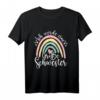 Kinder Ich Werde Große Schwester Boho Regenbogen T-Shirt - Süßes Geschenk zur Geburt & Ankündigung 2023
