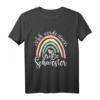 Kinder Ich Werde Große Schwester Boho Regenbogen T-Shirt - Süßes Geschenk zur Geburt & Ankündigung 2023