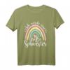 Kinder Ich Werde Große Schwester Boho Regenbogen T-Shirt - Süßes Geschenk zur Geburt & Ankündigung 2023