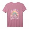 Kinder Ich Werde Große Schwester Boho Regenbogen T-Shirt - Süßes Geschenk zur Geburt & Ankündigung 2023