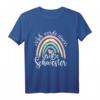 Kinder Ich Werde Große Schwester Boho Regenbogen T-Shirt - Süßes Geschenk zur Geburt & Ankündigung 2023
