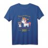 Große Schwester 2021 Einhorn Geschenk - Süßes T-Shirt für angehende große Schwestern, perfekt für Babyparty, Schwangerschaftsverkündung & Baby-Shower