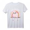 Regenbogen Eule Ich werde Große Schwester Babyparty T-Shirt 2023 – Perfektes Geschenk für die große Schwester zur Geburt und Babyparty