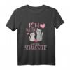 Ich werde große Schwester 2024 Katzen Schwestern Mädchen T-Shirt – Perfekt für Schwangerschaftsverkündung, Babyparty & als Geschenk für zukünftige große Schwester