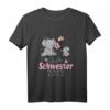 Kinder Großschwester T-Shirt 2022 mit Elefanten – Süßes Outfit für die werdende große Schwester