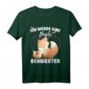 Ich Werde Große Schwester 2024 Schwangerschaft Verkünden T-Shirt – Süßes Geschwister-Ankündigungsoutfit für Kinder bei Babypartys
