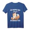 Ich Werde Große Schwester 2024 Schwangerschaft Verkünden T-Shirt – Süßes Geschwister-Ankündigungsoutfit für Kinder bei Babypartys