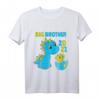 Kinder Big Brother 2021 Dino Dinosaurier T-Shirt – Süßes Geschwistergeschenk zur Geburt und Schwangerschaftsverkündung für kleine Dino-Fans