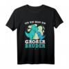 Kinder Ich werde ein Großer Bruder 2022 Baby Ankündigungs T-Shirt – Süßes Dino-Design für die Schwangerschaftsverkündung & den großen Bruder