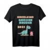 Kinder Einzelkind Großer Bruder 2021 Dino T-Shirt – Lustiges Geschenk für den stolzen großen Bruder bei Babypartys, Geburt & mehr