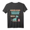 Kinder Einzelkind Großer Bruder 2021 Dino T-Shirt – Lustiges Geschenk für den stolzen großen Bruder bei Babypartys, Geburt & mehr