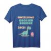 Kinder Einzelkind Großer Bruder 2021 Dino T-Shirt – Lustiges Geschenk für den stolzen großen Bruder bei Babypartys, Geburt & mehr