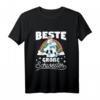 Kinder Beste Große Schwester T-Shirt - Süßes Einhorn Geschenk für die stolze werdende große Schwester 2023, ideal für Babyparty & Babyshower