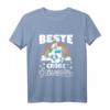 Kinder Beste Große Schwester T-Shirt - Süßes Einhorn Geschenk für die stolze werdende große Schwester 2023, ideal für Babyparty & Babyshower