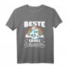 Kinder Beste Große Schwester T-Shirt - Süßes Einhorn Geschenk für die stolze werdende große Schwester 2023, ideal für Babyparty & Babyshower