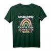 Große Schwester Regenbogen T-Shirt 2024 – Süßes Geschwister Geschenk für Baby Party & Familienfeiern